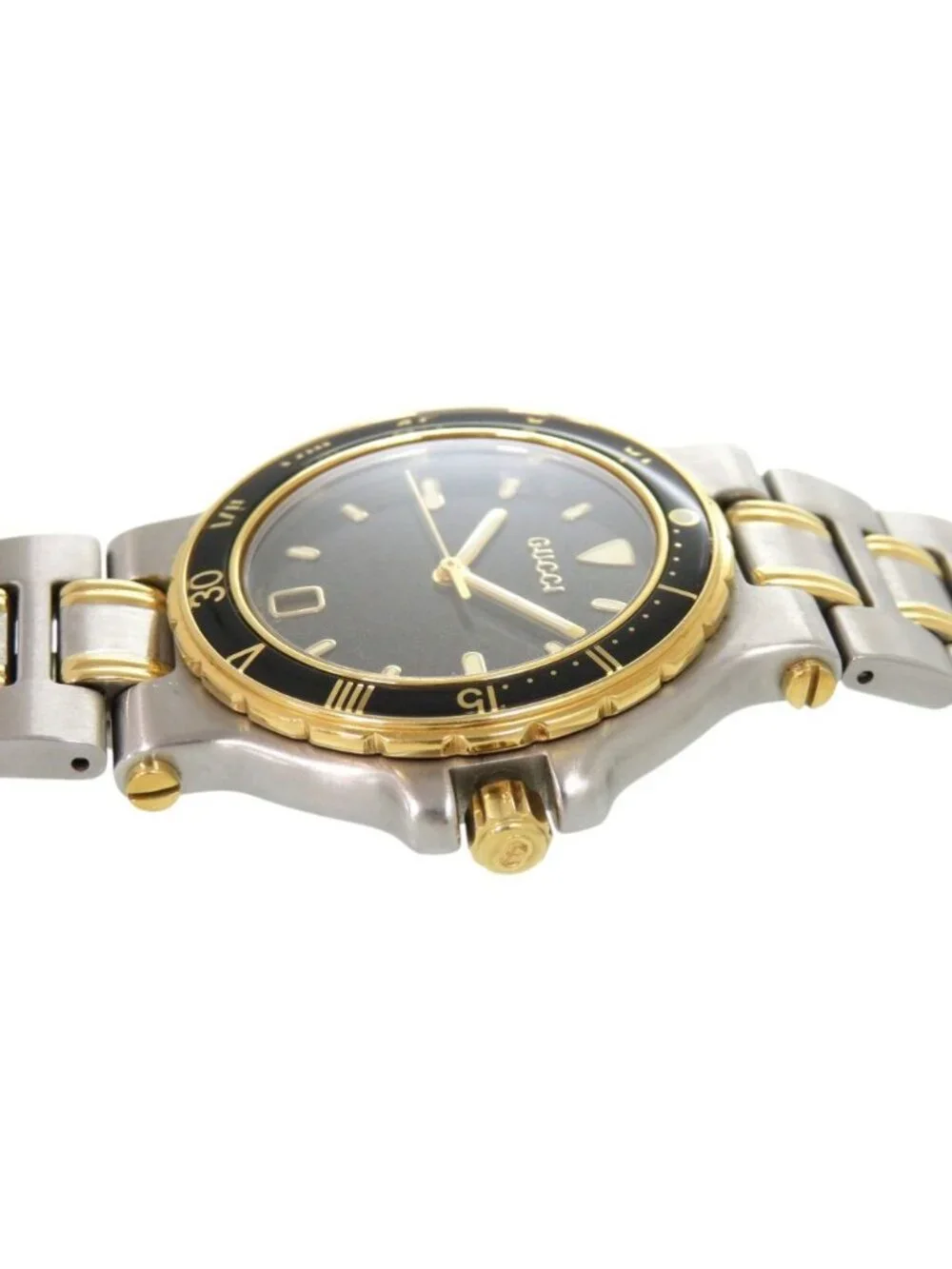 Gucci SS Gray Gold Silver Quartz Watch